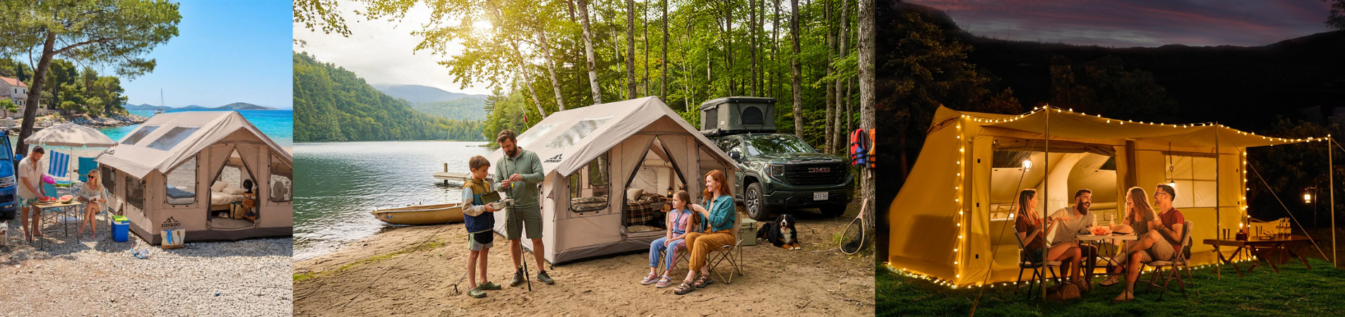 Explore the Outdoors with ZONKOO: Premium Inflatable Tents for Every Camping Adventure